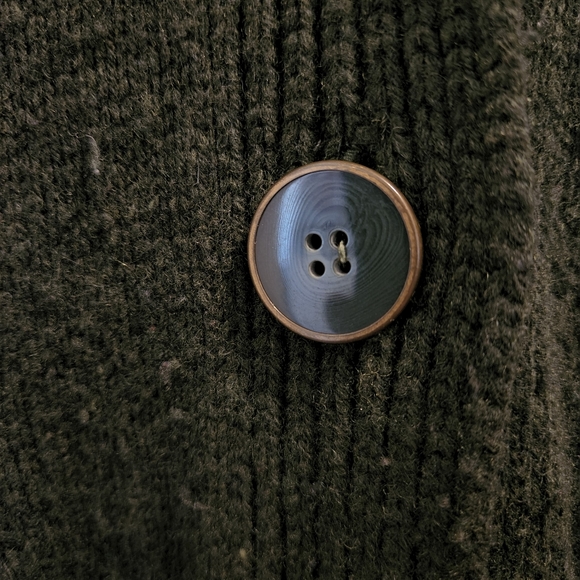 Fossil Button- Up Sweater - Dark Green - Picture 2 of 3